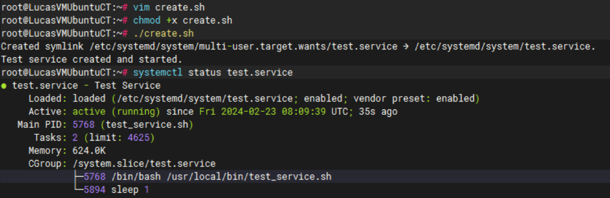 systemctl status test.service