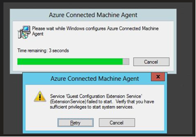 Azure Arc Installation/Upgrade Failed