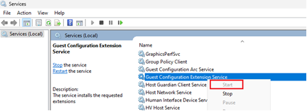 Start Service From Service Manager